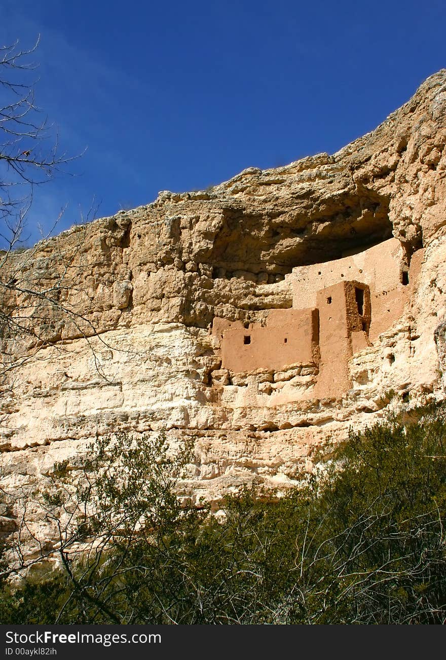 Montezuma s castle vertical