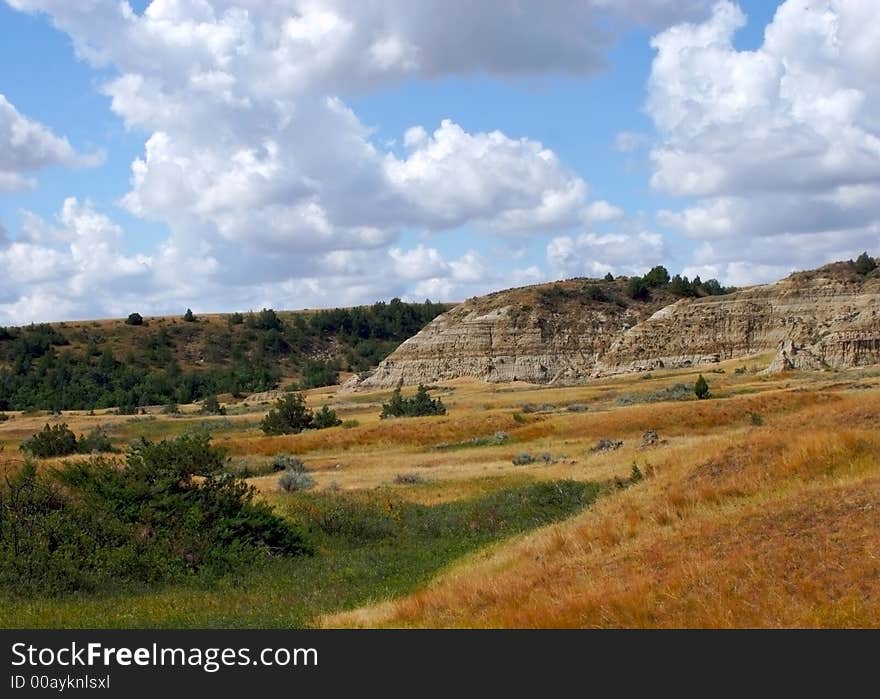 Roosevelt National Park badlands