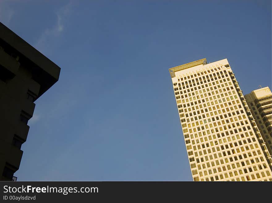 Buildings in one of Metro Manila's business and commercial districts