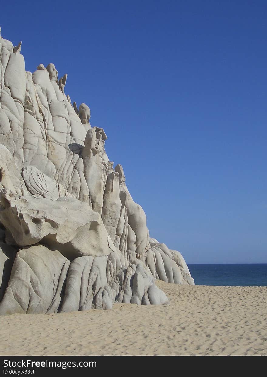 Group of white rocks on a beach. Group of white rocks on a beach