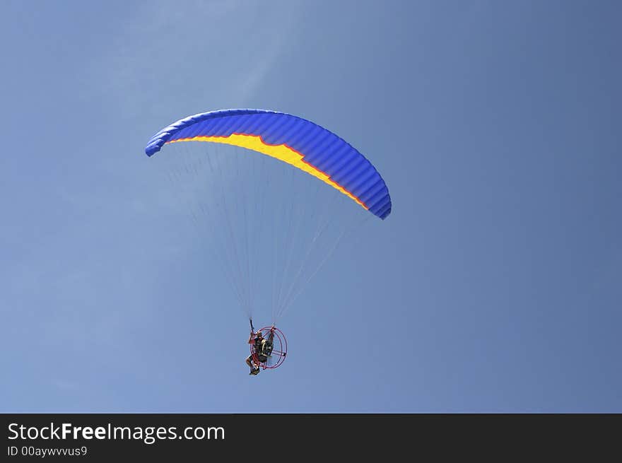 Flying down the beach in a personal plane. Flying down the beach in a personal plane