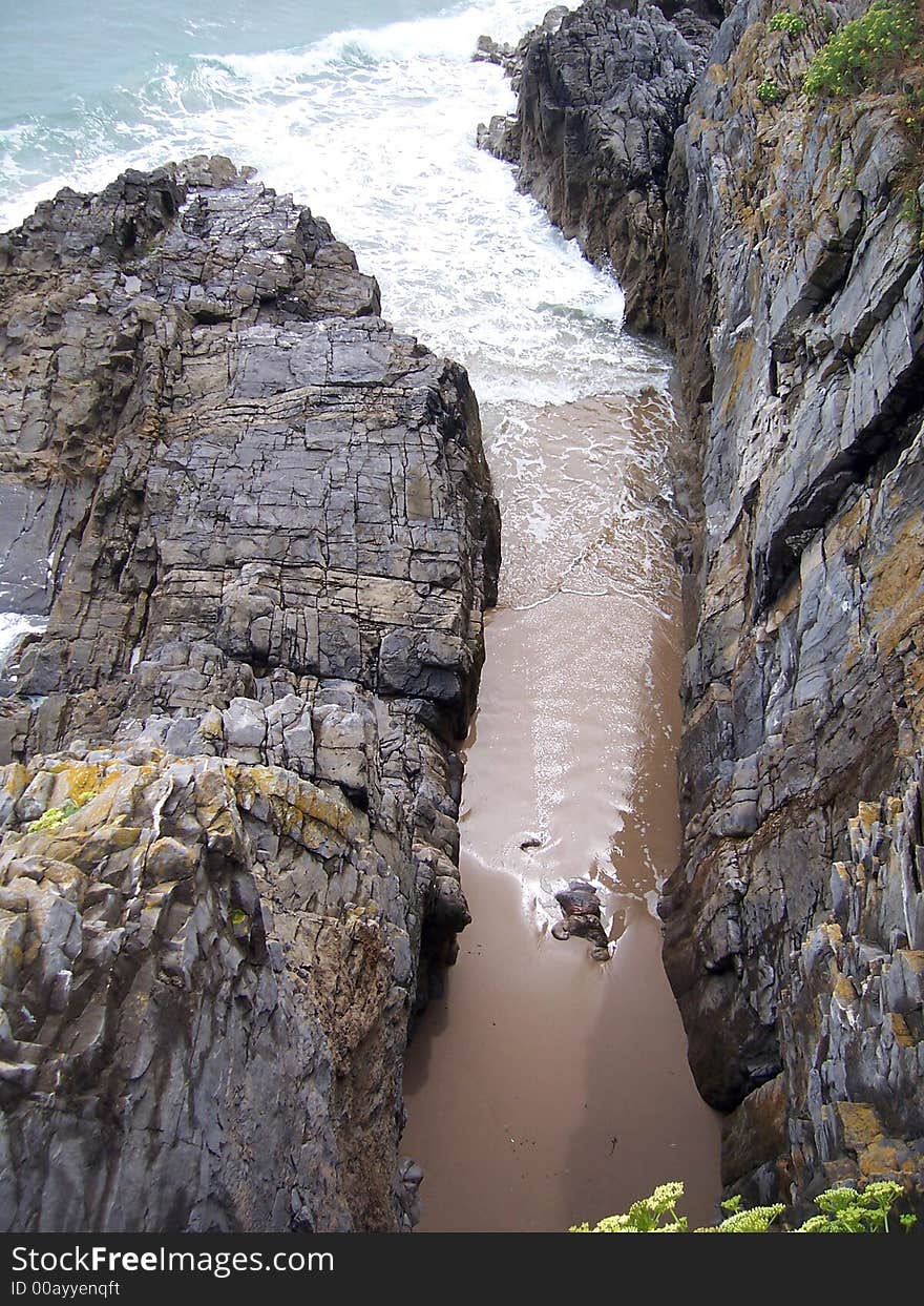 Coastal inlet, Angle, Pembrokeshire, Wales. Coastal inlet, Angle, Pembrokeshire, Wales