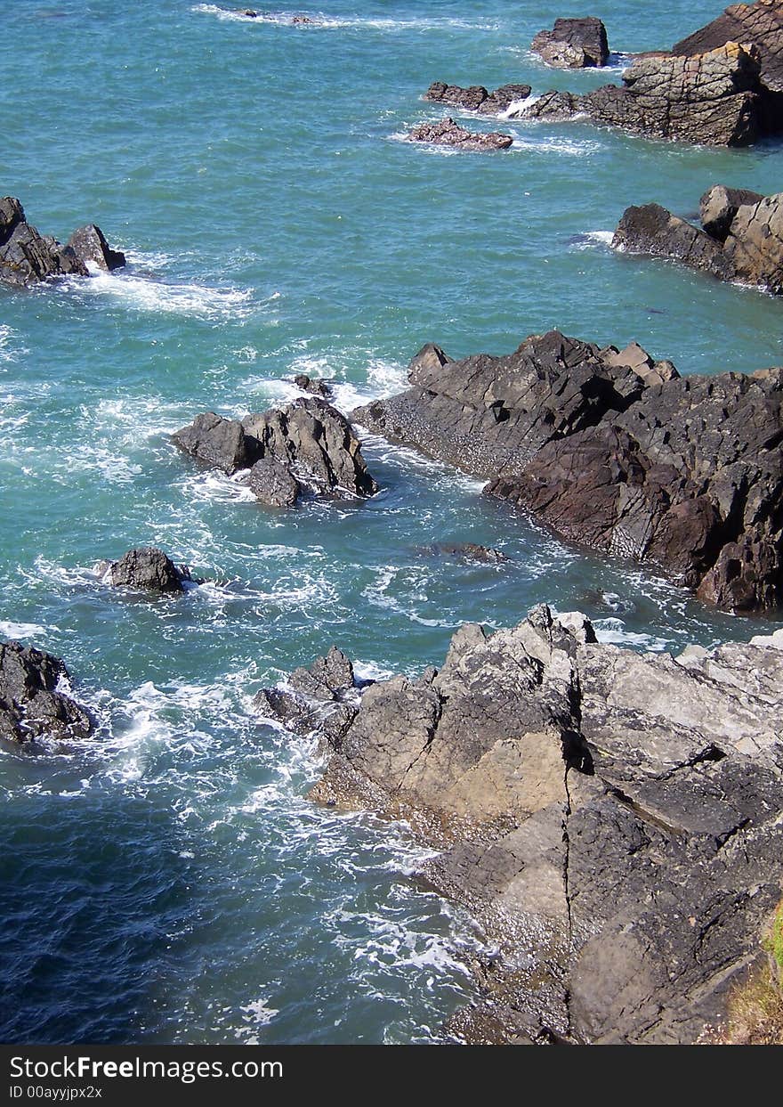 Rocky coastline at Angle, Pembrokeshire