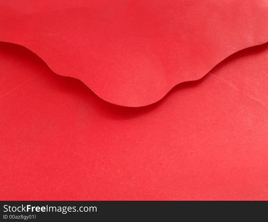 Red envelope with open flap. Red envelope with open flap