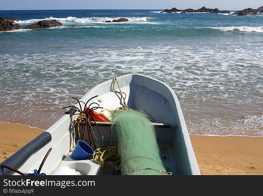 Partial view of the bay of San Agustinillo in the southern state of Oaxaca in Mexico, Latinamerica. Partial view of the bay of San Agustinillo in the southern state of Oaxaca in Mexico, Latinamerica