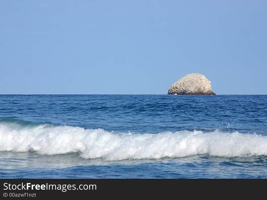 San agustinillo beach in oaxaca, mexico