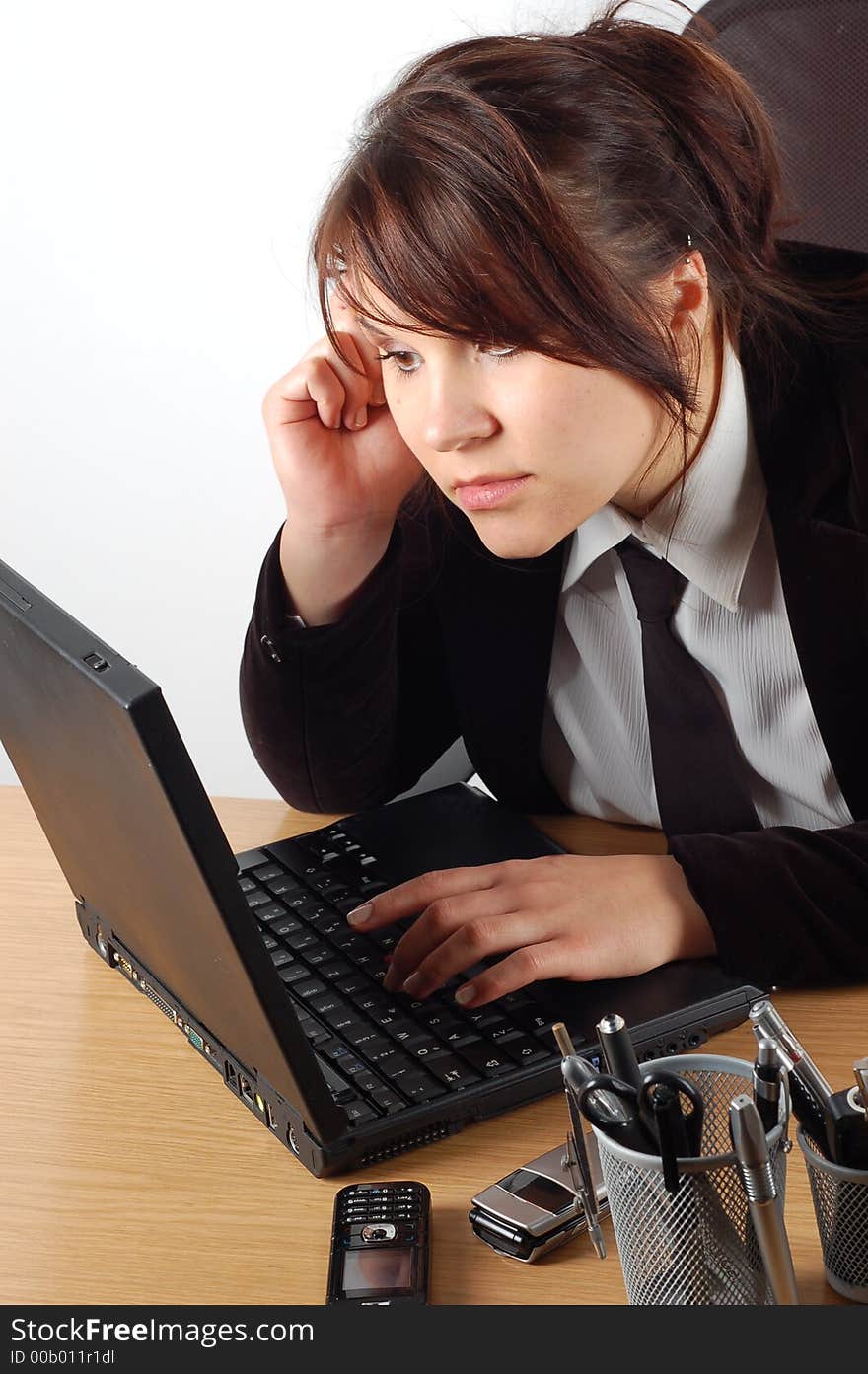 Business woman at desk 12