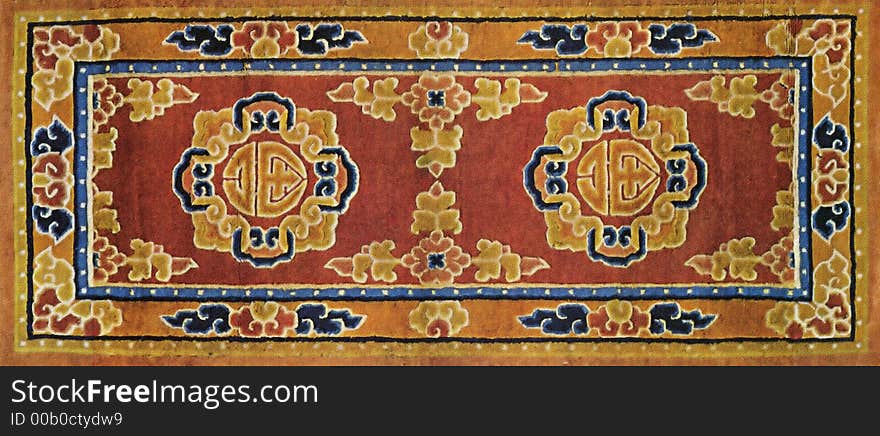 Traditional carpet pattern material texture