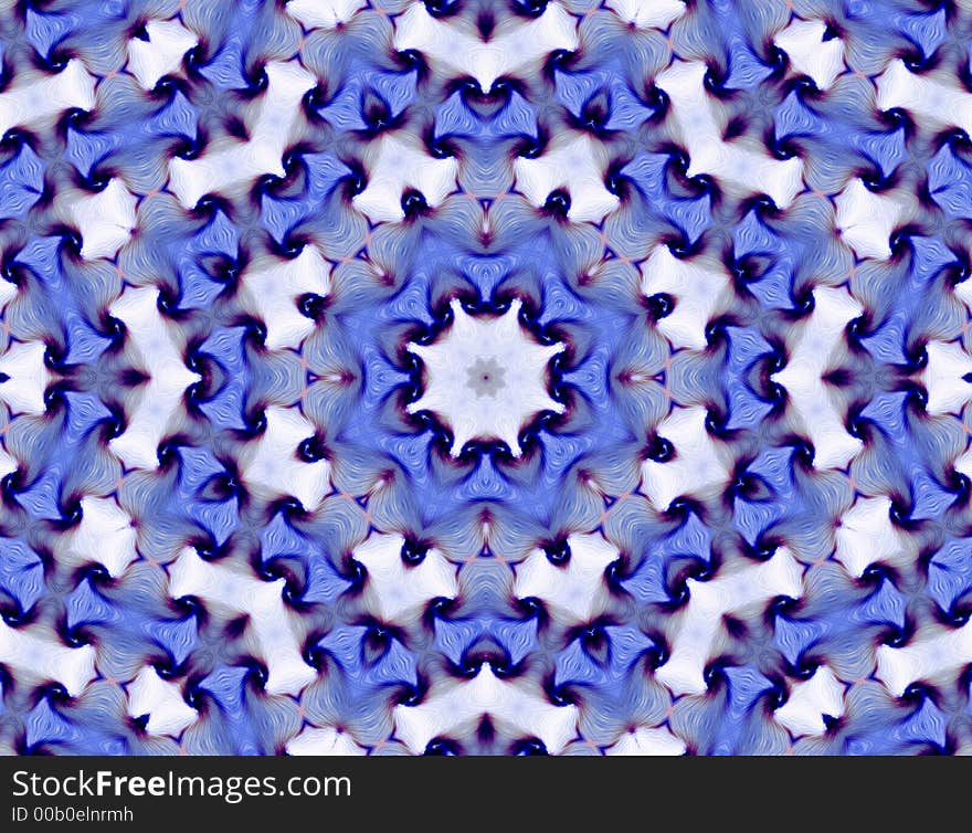 Abstract Graphic Art-- Purple Star