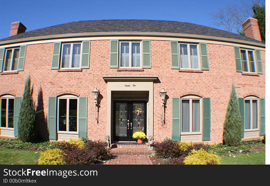 Large Two Story Brick House