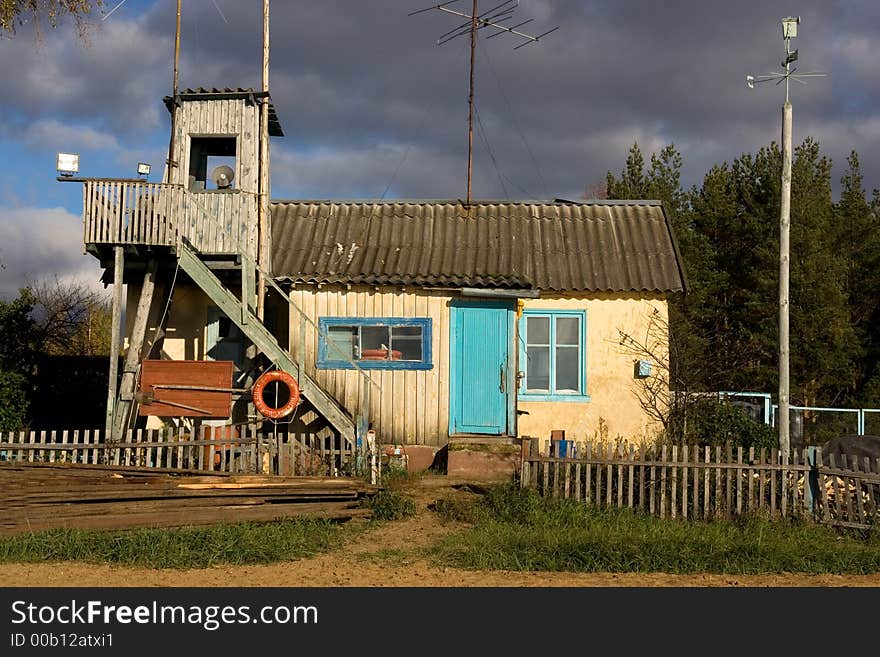 A photo of an old boat-house