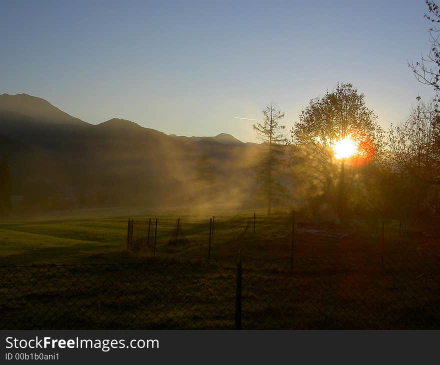 Sunset in mauntains- Poland - Tatry. Sunset in mauntains- Poland - Tatry