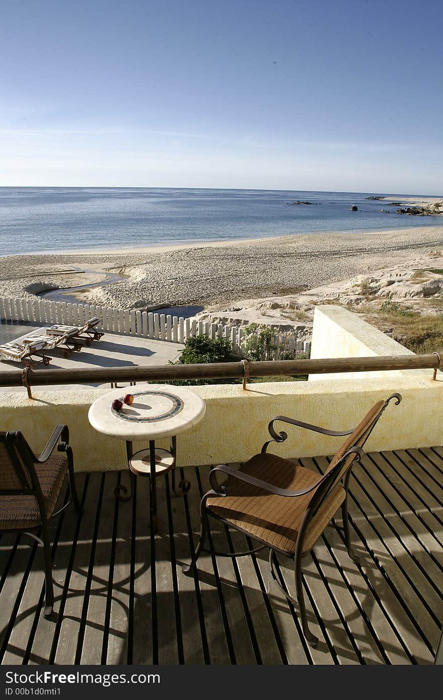 The Mexican shore on a clear day.