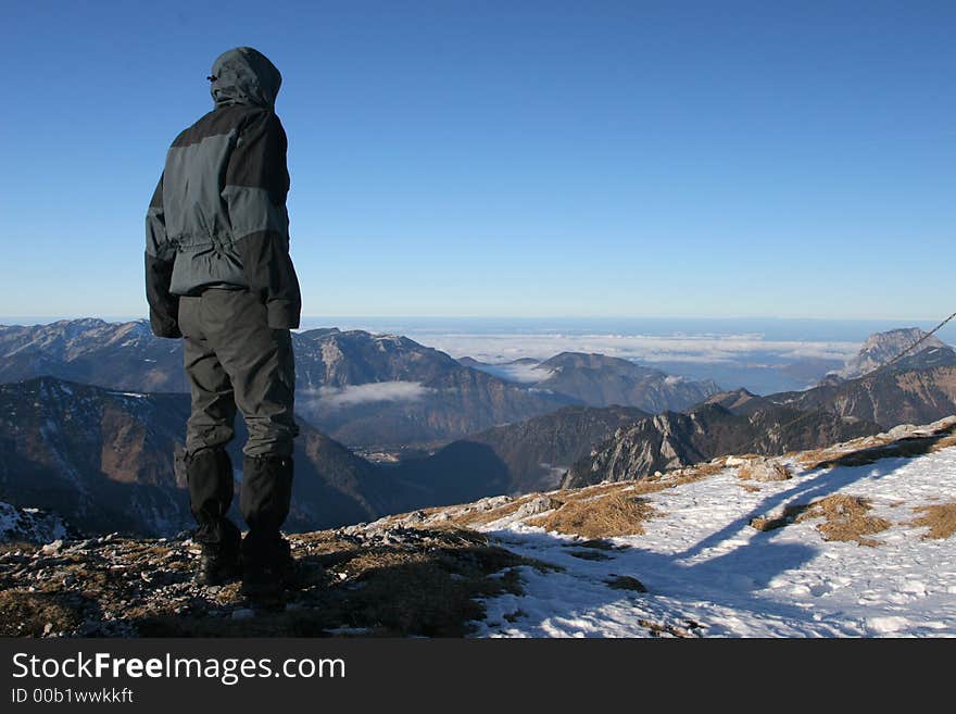 Mountain tourist