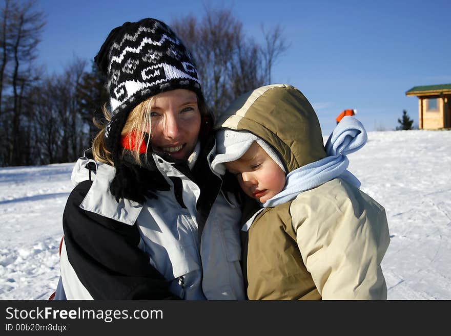 Mother with son