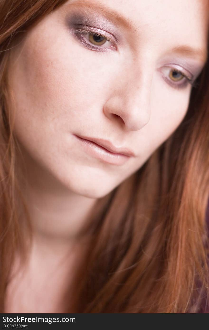 A model posing in the photo studio. A model posing in the photo studio