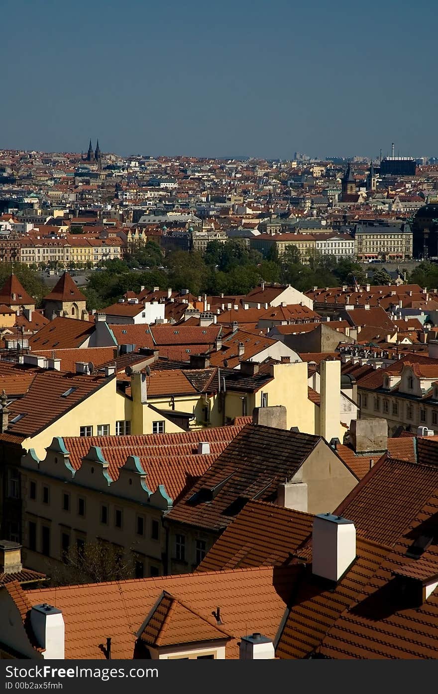 View of Prague from Prague Castle.