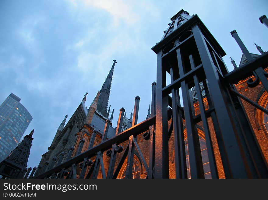 Church in the evening