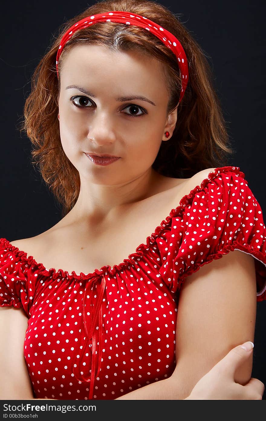 Girl In Dotted Dress