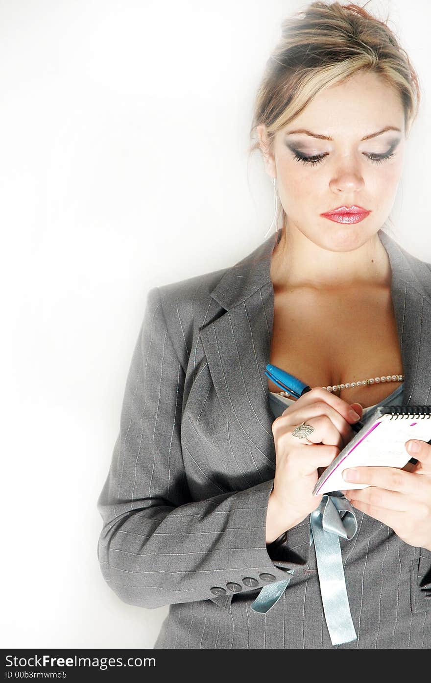 Beautiful business woman posing to the camera. Beautiful business woman posing to the camera