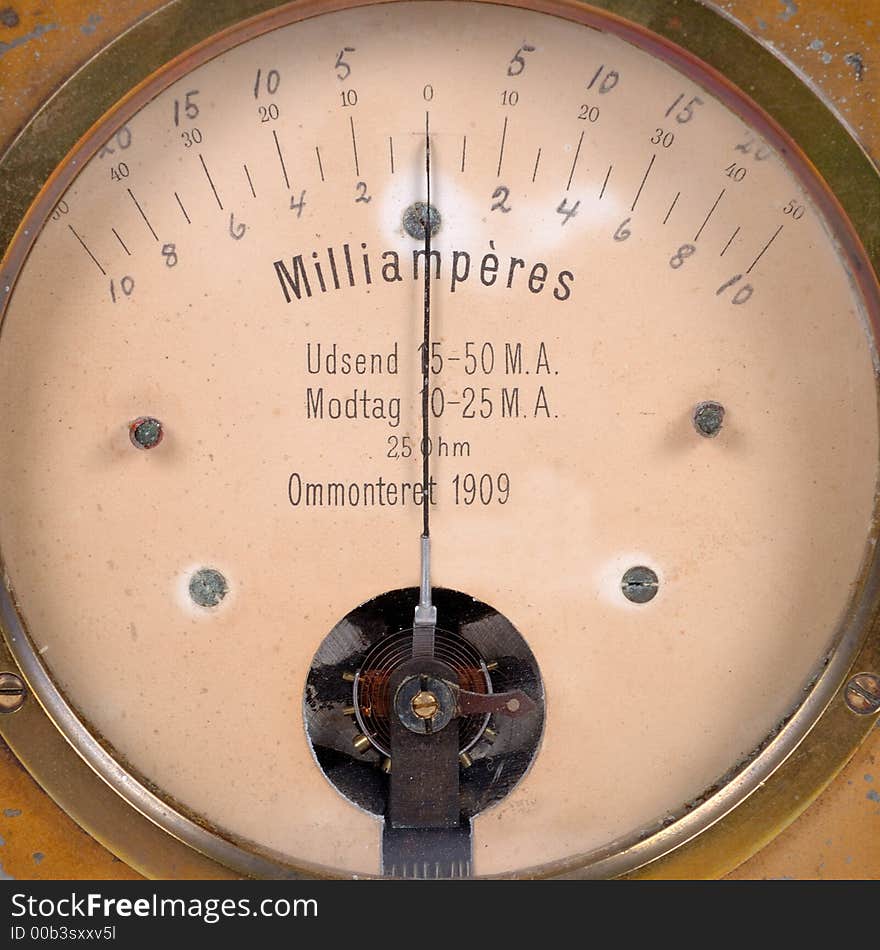 Ampere Meter Very Old