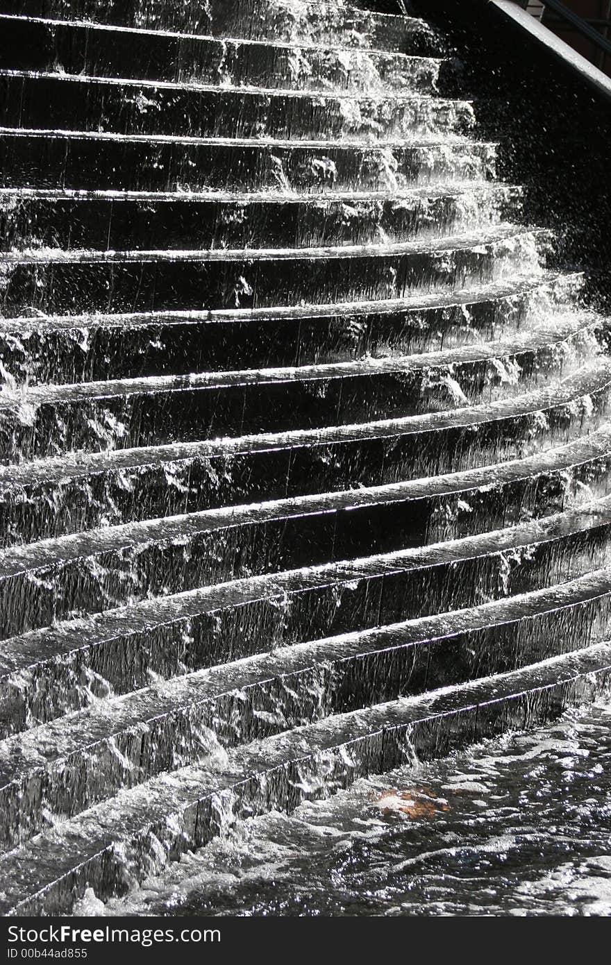 Picture of a fountain in uptown Charlotte, NC. Picture of a fountain in uptown Charlotte, NC