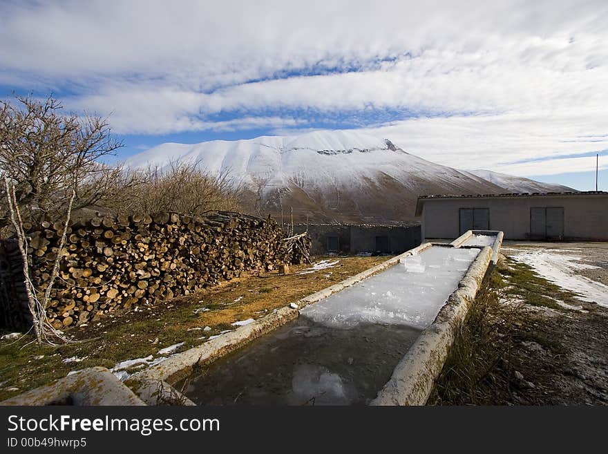 Monte Vettore from Castelluccio