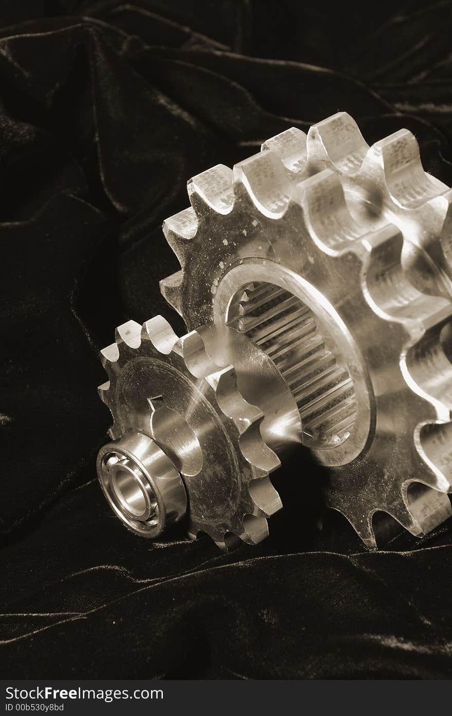 Gear in sepia