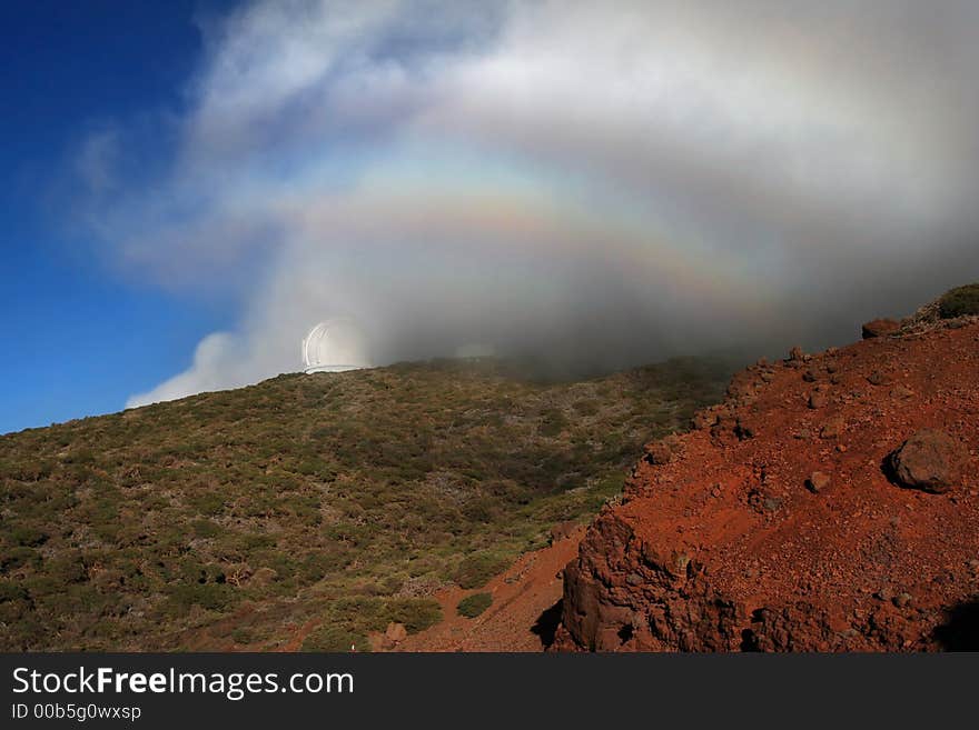 Canaries La Palma, crater of volcano Caldera di Taburiente. Canaries La Palma, crater of volcano Caldera di Taburiente