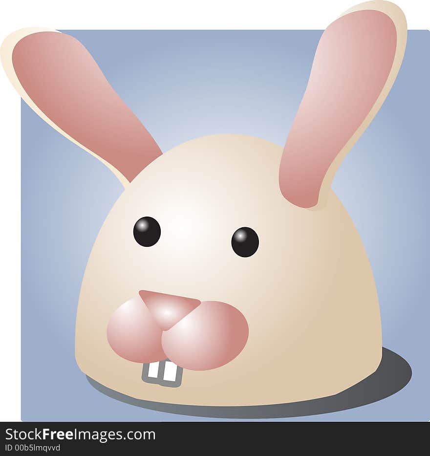 Cute cartoon illustration of a bunny's head. Vector illustration available for download. ==> Click here for more vectors --------------------------------------. Cute cartoon illustration of a bunny's head. Vector illustration available for download. ==> Click here for more vectors --------------------------------------