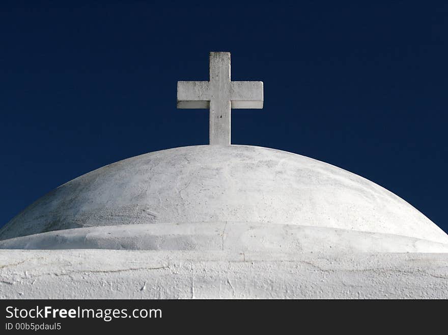 Cross on top of a tomb