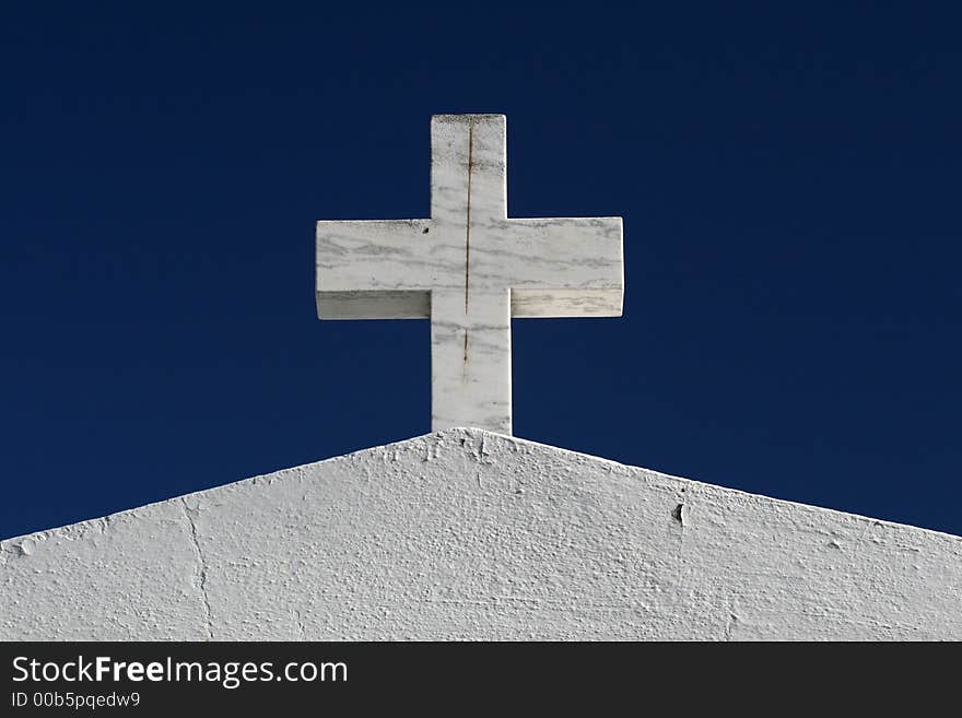 Cross on top of a tomb