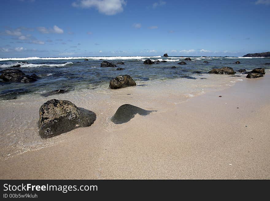 Peacefull hawaii  beach