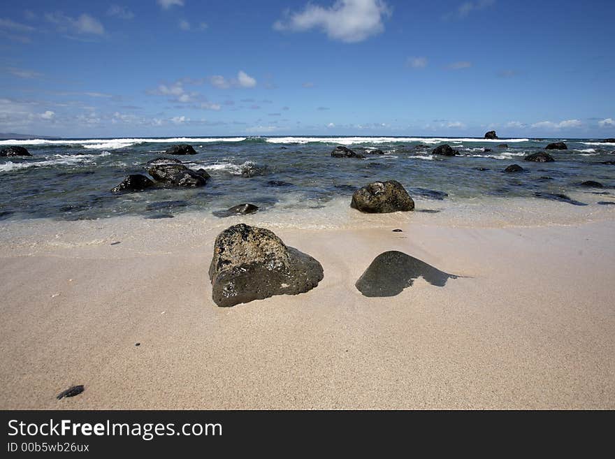 Peacefull hawaii  beach