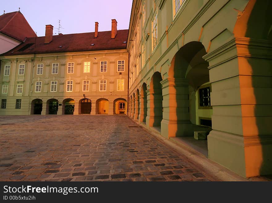 Church courtyard