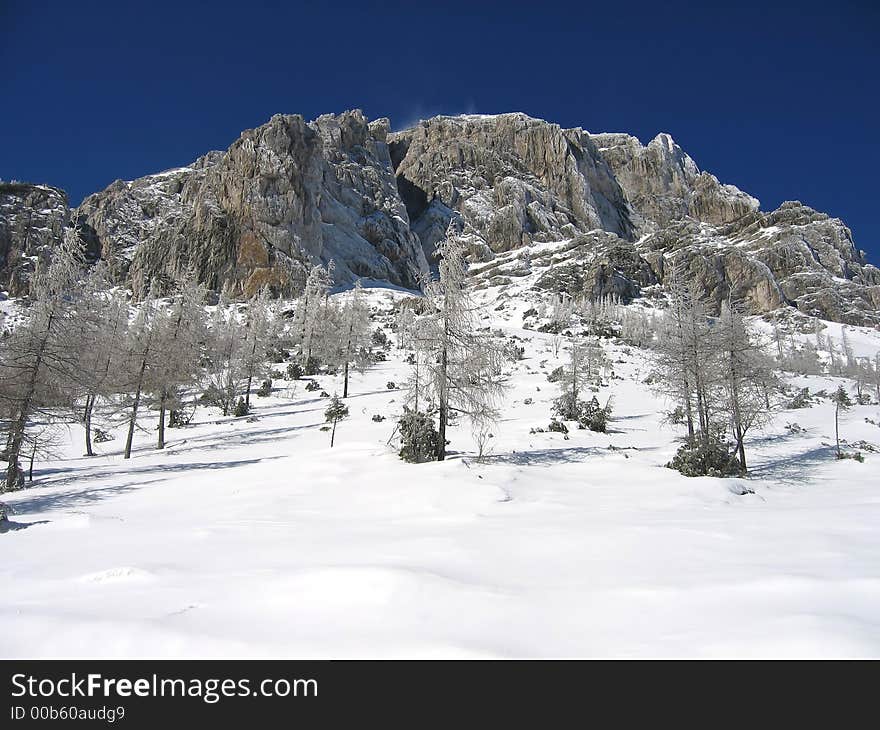 Mountains in the winter