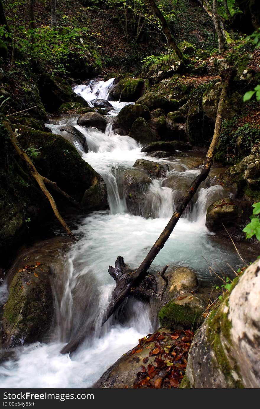 Waterfall near biogradsko lake 19. Waterfall near biogradsko lake 19