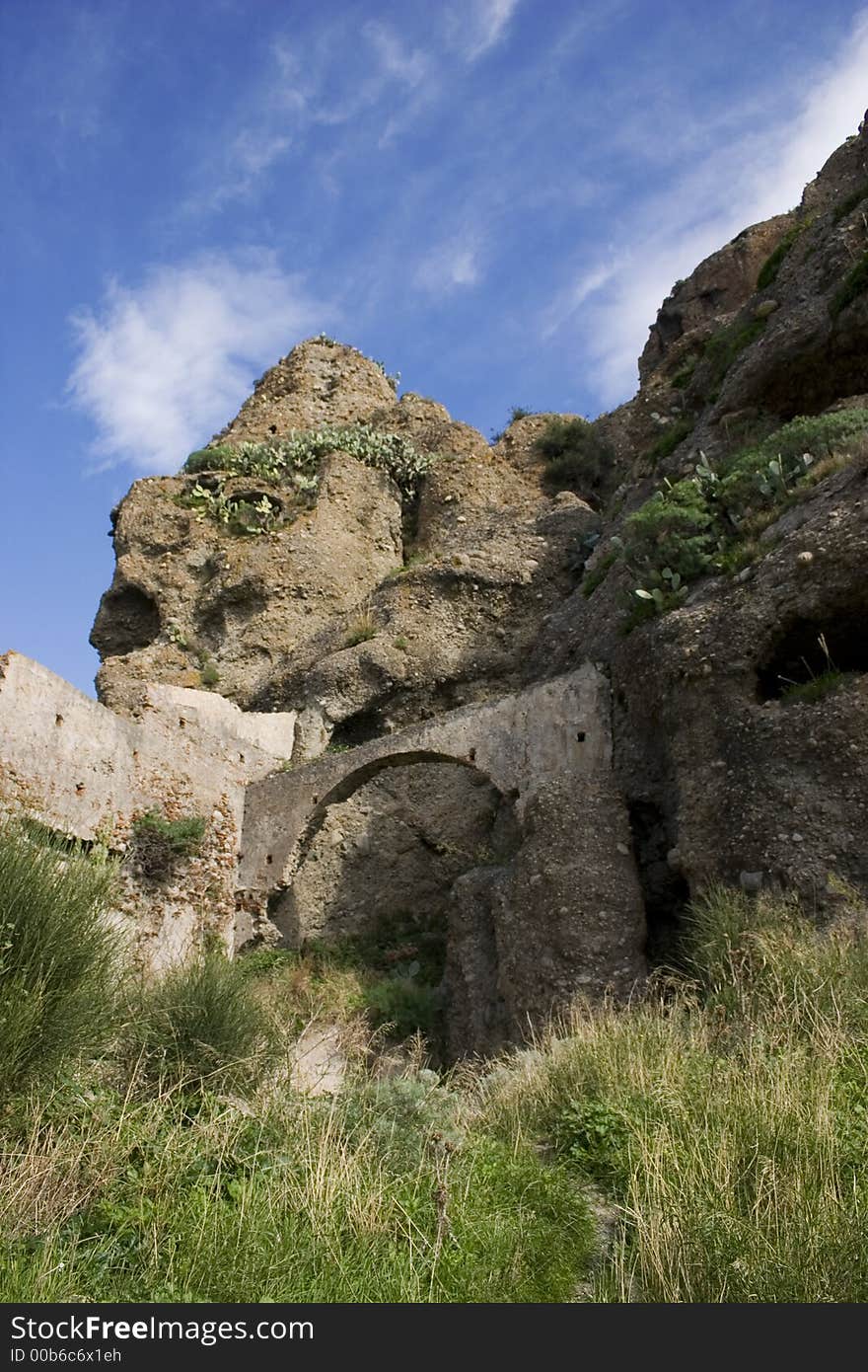 Historical ruin ancient village of Calabria, Italy. Historical ruin ancient village of Calabria, Italy