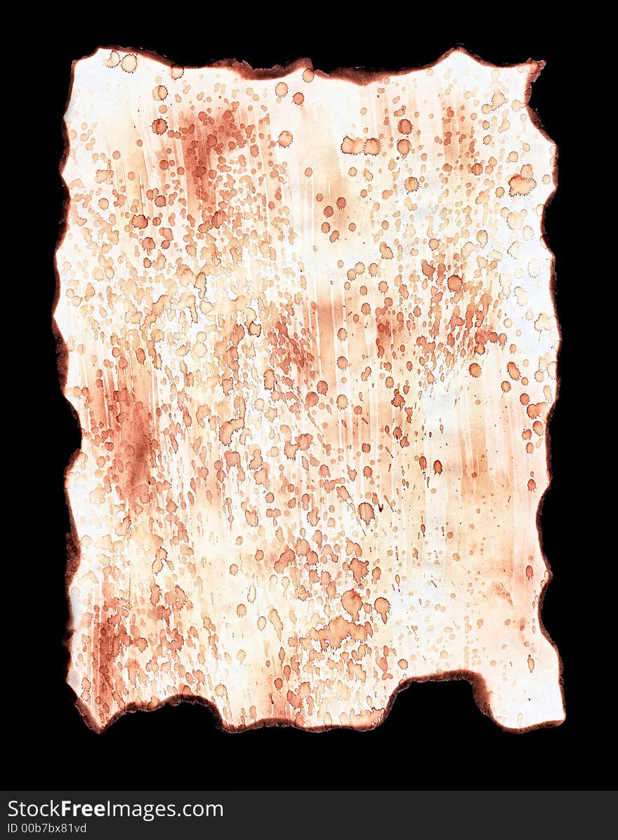 Old stained paper