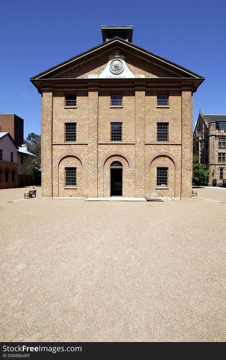 The Hyde Park Barracks popular colonial landmark in the historic precinct of Sydney, Australia. The Hyde Park Barracks popular colonial landmark in the historic precinct of Sydney, Australia