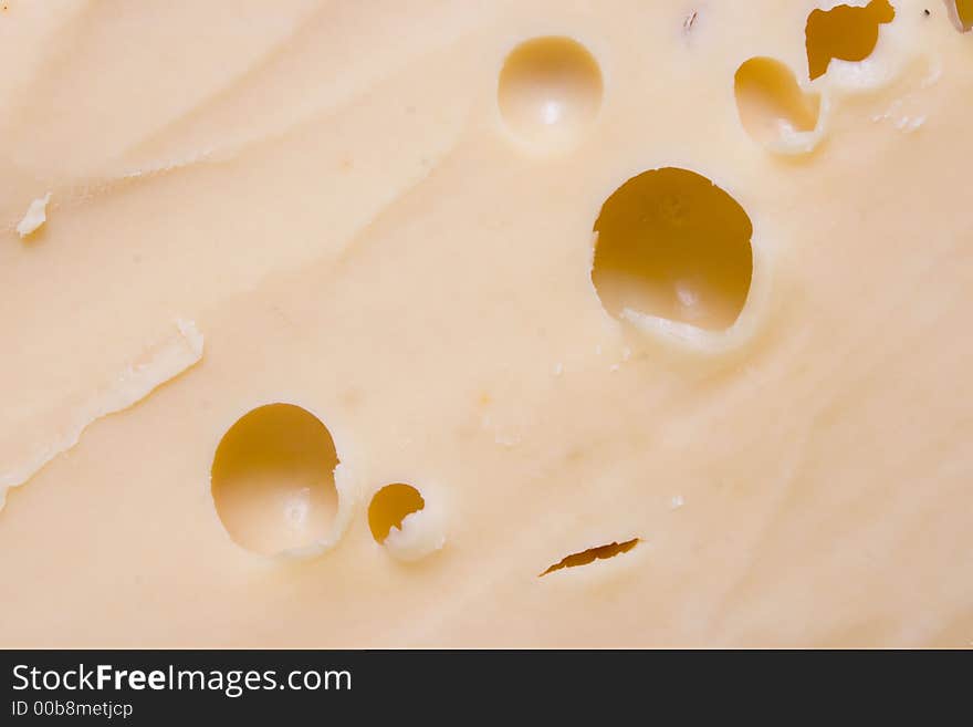 Cheese surface as a background