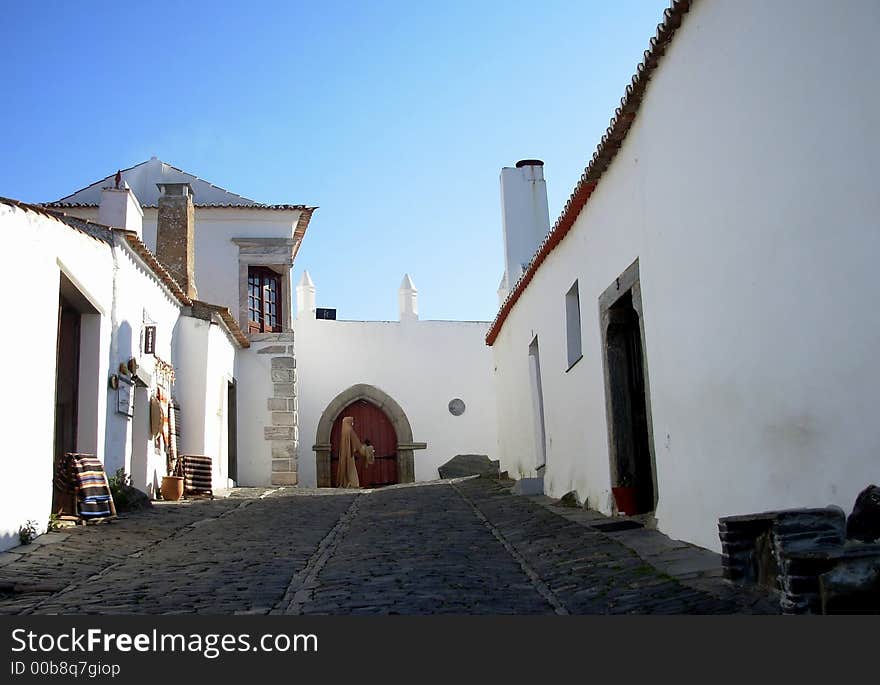 Main entrance for the medieval village of Monsaraz. Main entrance for the medieval village of Monsaraz