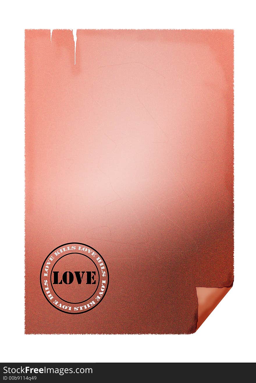 Lovely letter onred valentines background. Lovely letter onred valentines background