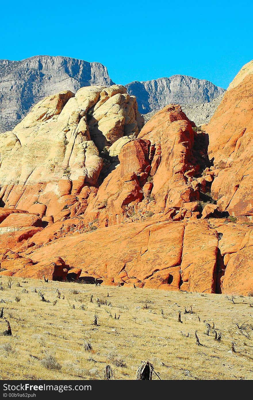 A beautiful view of the desert and mountains. A beautiful view of the desert and mountains.