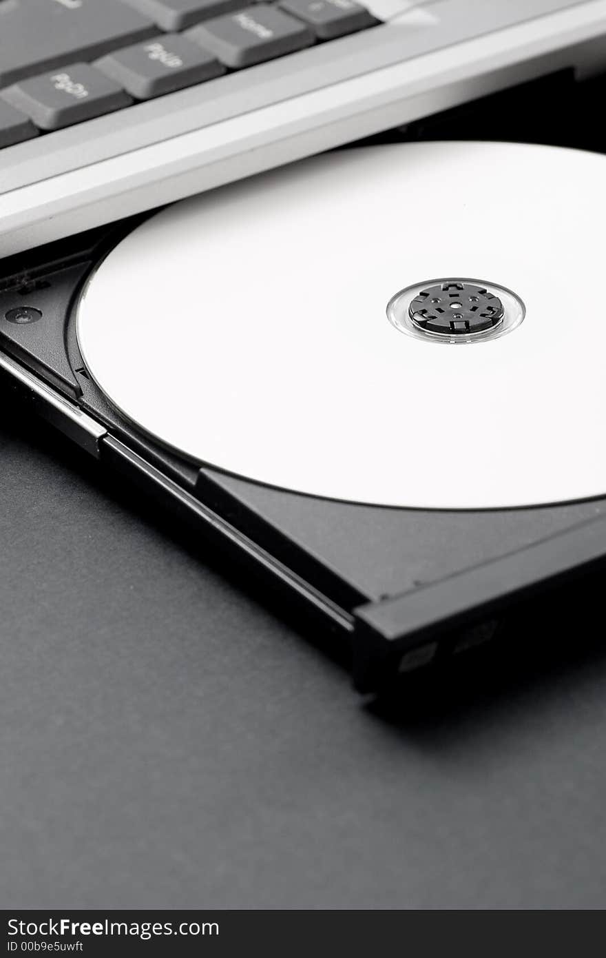 Compact disc in cd rom, office