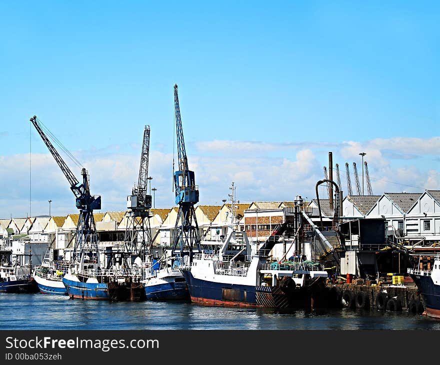 Trawler Boats In The Dock.