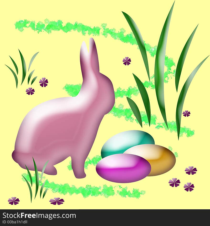 Easter bunny art