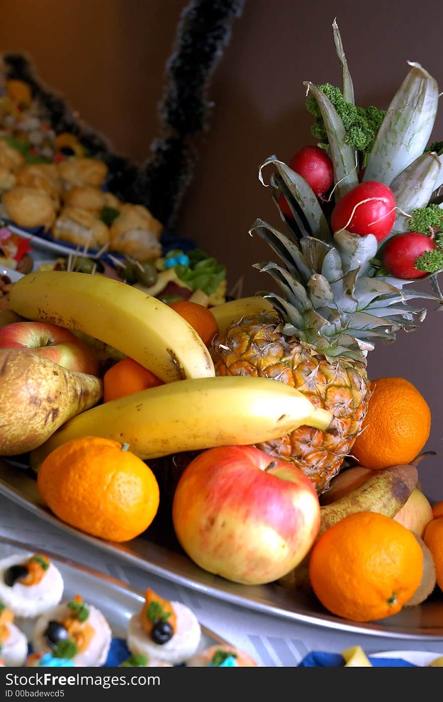 Selection of most exotic fruits at the luxury party