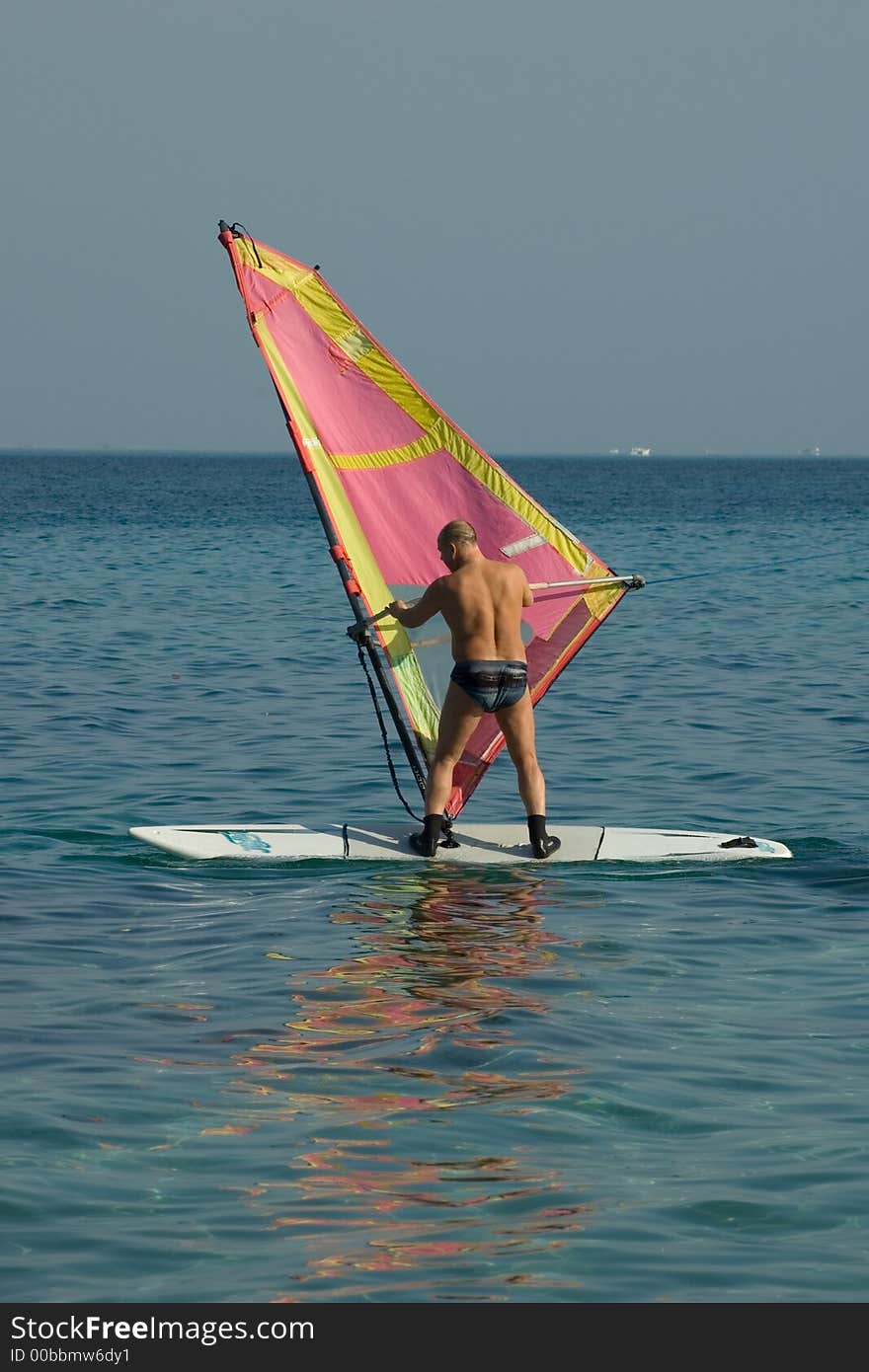 Picture of a surfer on vocation. Picture of a surfer on vocation