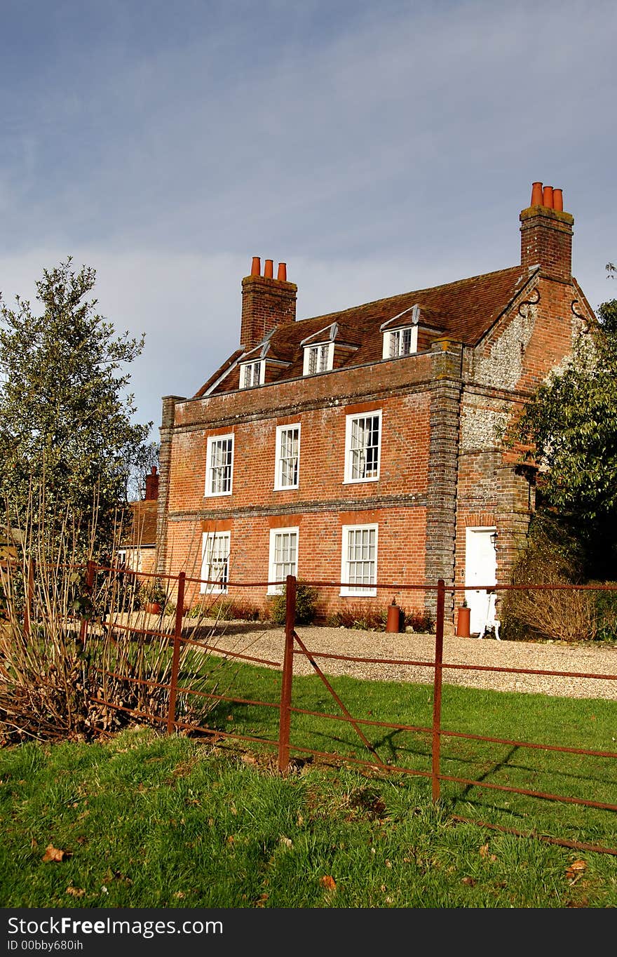 A Grand Country Manor House in Rural England